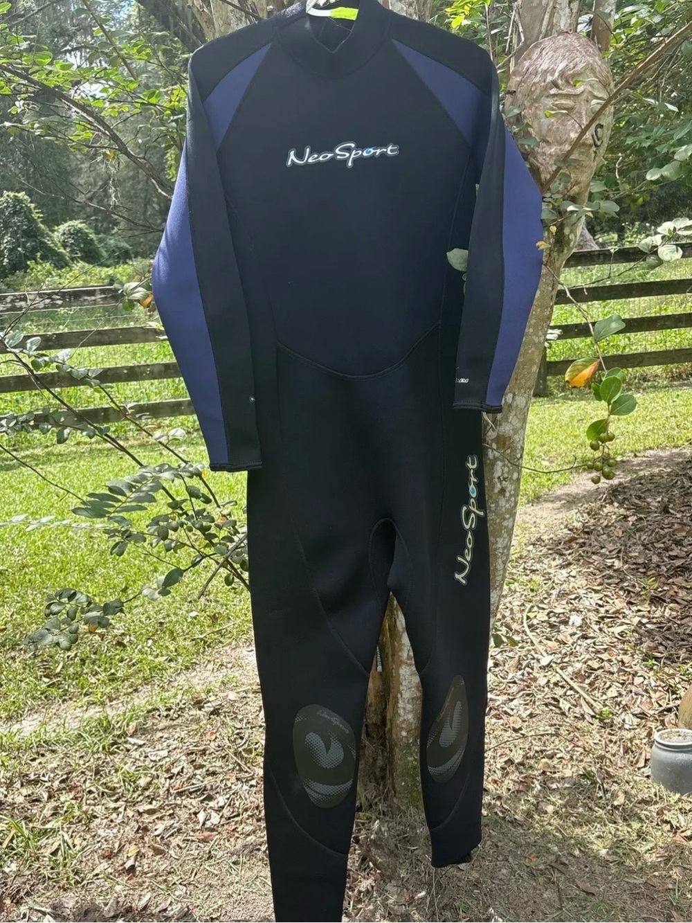 NeoSport Men's Black & Navy Full-Length Wetsuit